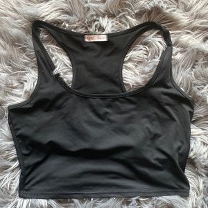 Black crop top